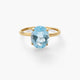 Anillo de oro 18K topacio COLORS