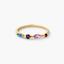 Anillo de oro 18K amatista 