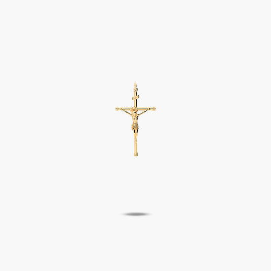 Cruz Cristo de oro 18K 30 mm