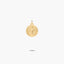 Medalla San Benito monje de oro 18K 14 mm