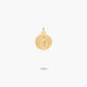 Medalla San Benito monje de oro 18K 14 mm