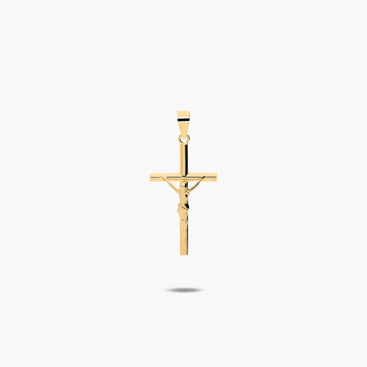 Cruz Cristo relieve de oro 18K 20 mm