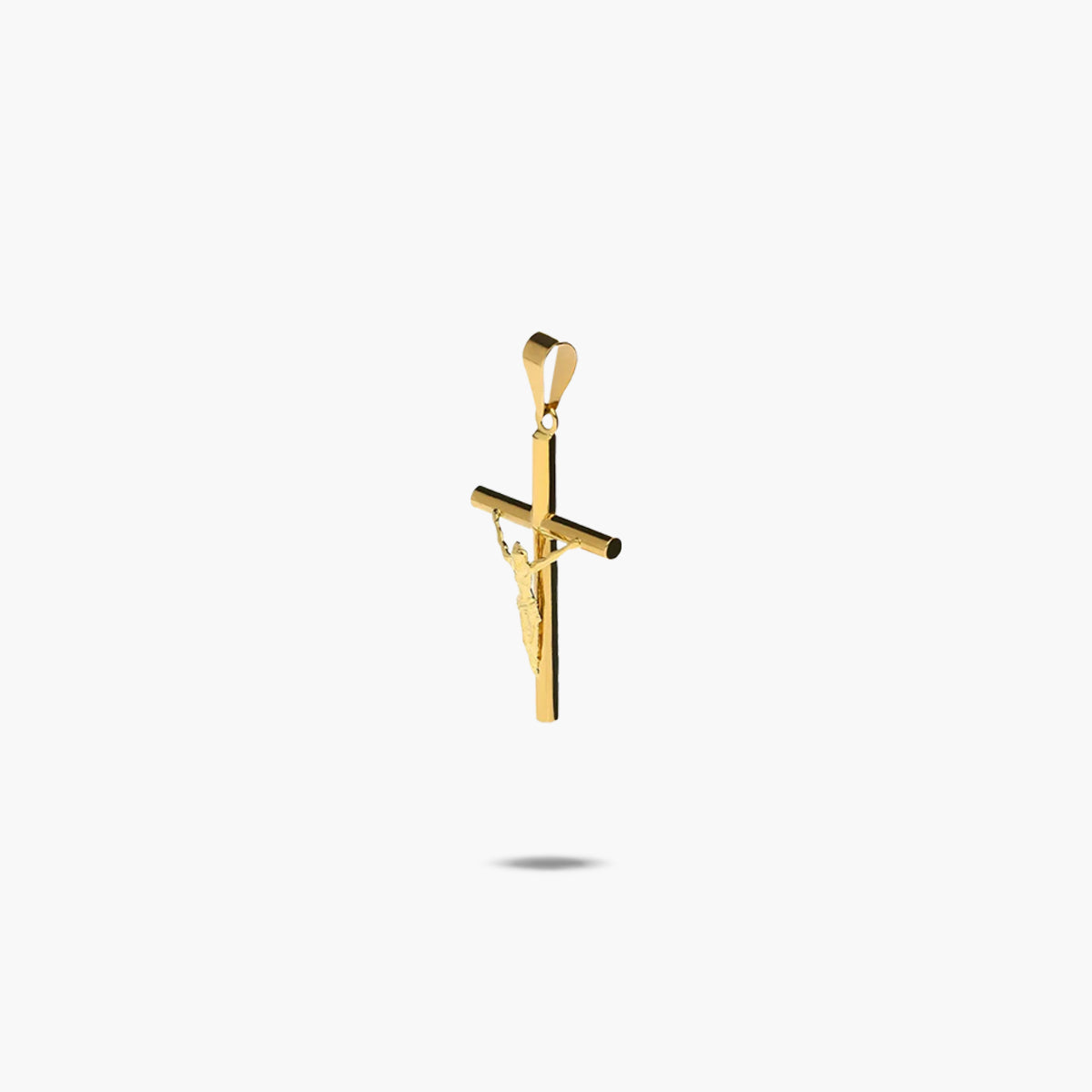 Cruz Cristo relieve de oro 18K 20 mm