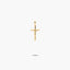 Cruz Cristo estampado de oro 18K 15 mm