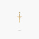 Cruz Cristo estampado de oro 18K 15 mm