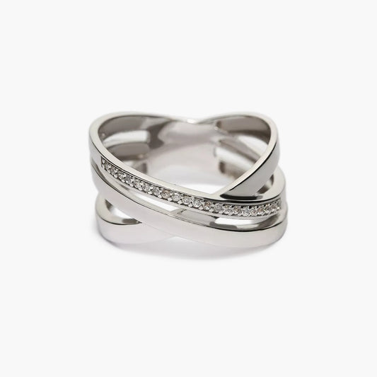 Anillo de oro blanco 18K 