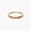 Anillo de oro 18K diamante natural 0.1 ct.