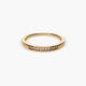 Anillo de oro 18K diamante natural 0.1 ct.