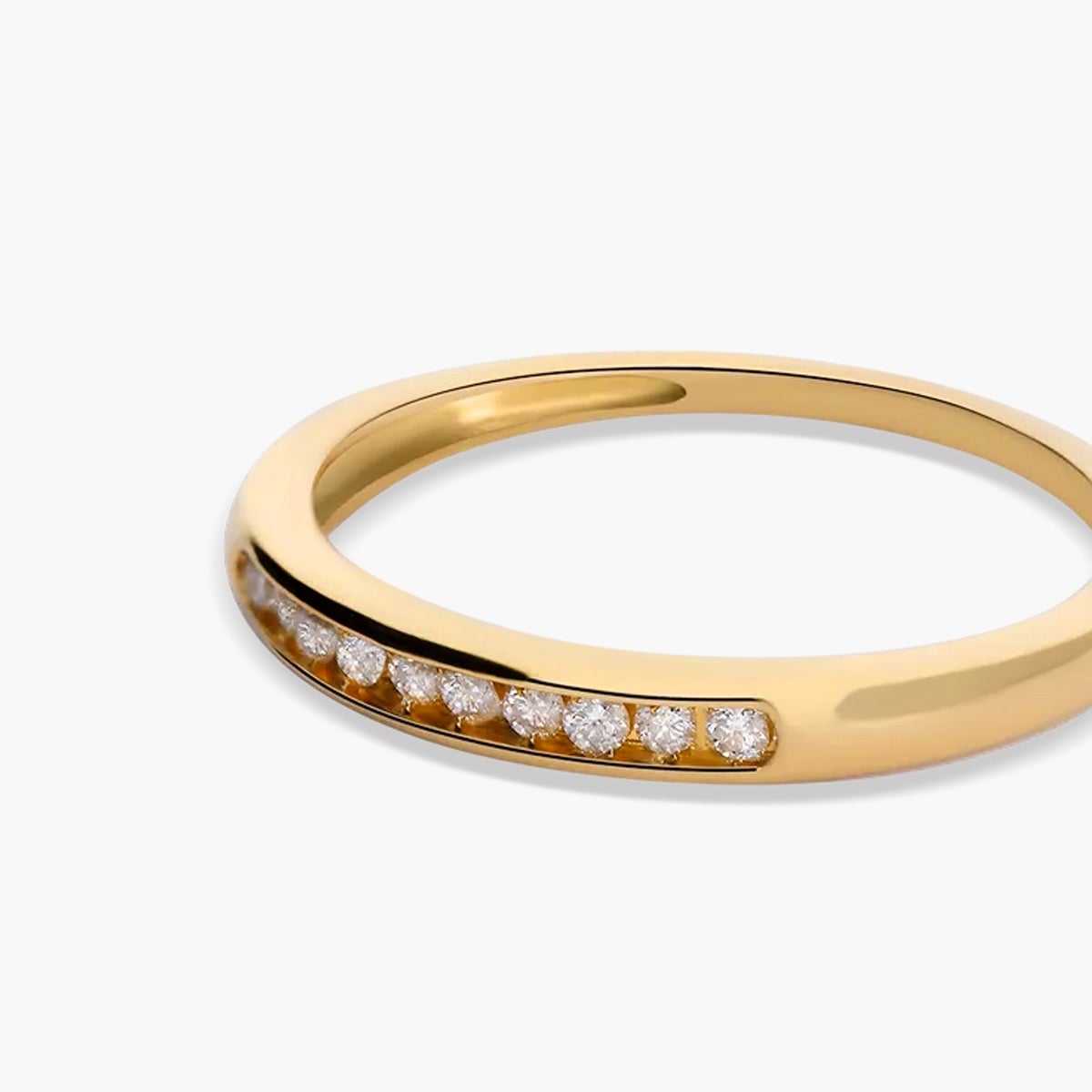 Anillo de oro 18K diamante natural 0.15 ct. METEOROIDS
