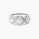 Anillo de oro blanco 18K diamante natural 0.55 ct. LUMINAIRE 80s