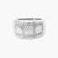 Anillo de oro blanco 18K diamante natural 0.48 ct. LUMINAIRE 80s