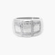Anillo de oro blanco 18K diamante natural 0.48 ct. LUMINAIRE 80s
