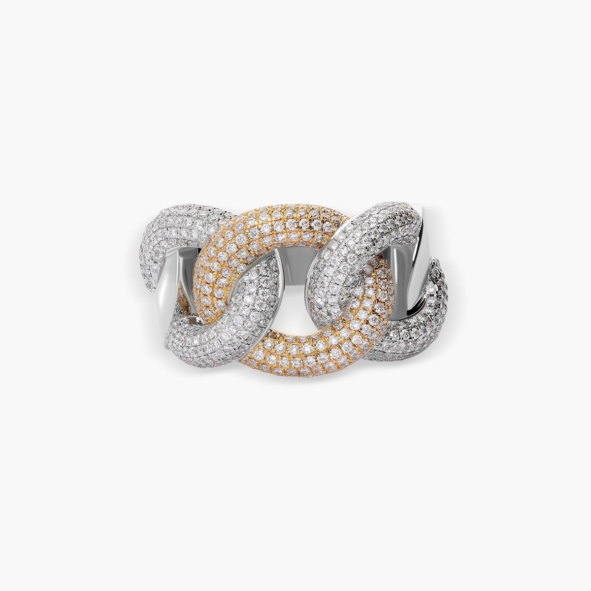Anillo de oro blanco 18K diamante natural 1.75 ct. GOLDEN LINKS