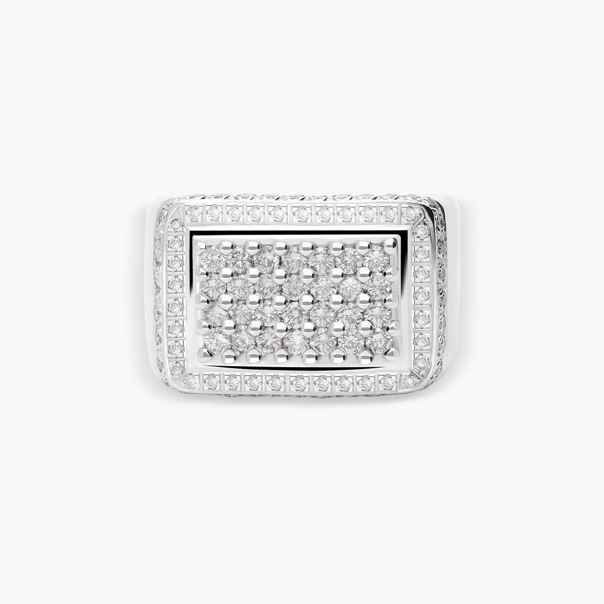 Anillo de oro blanco 18K diamante natural 1.29 ct. BRIDGE