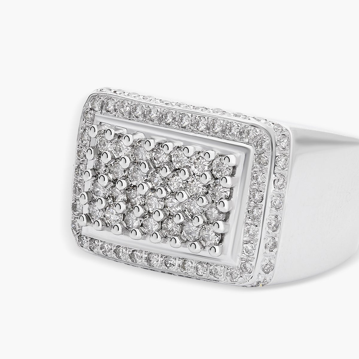 Anillo de oro blanco 18K diamante natural 1.29 ct. BRIDGE