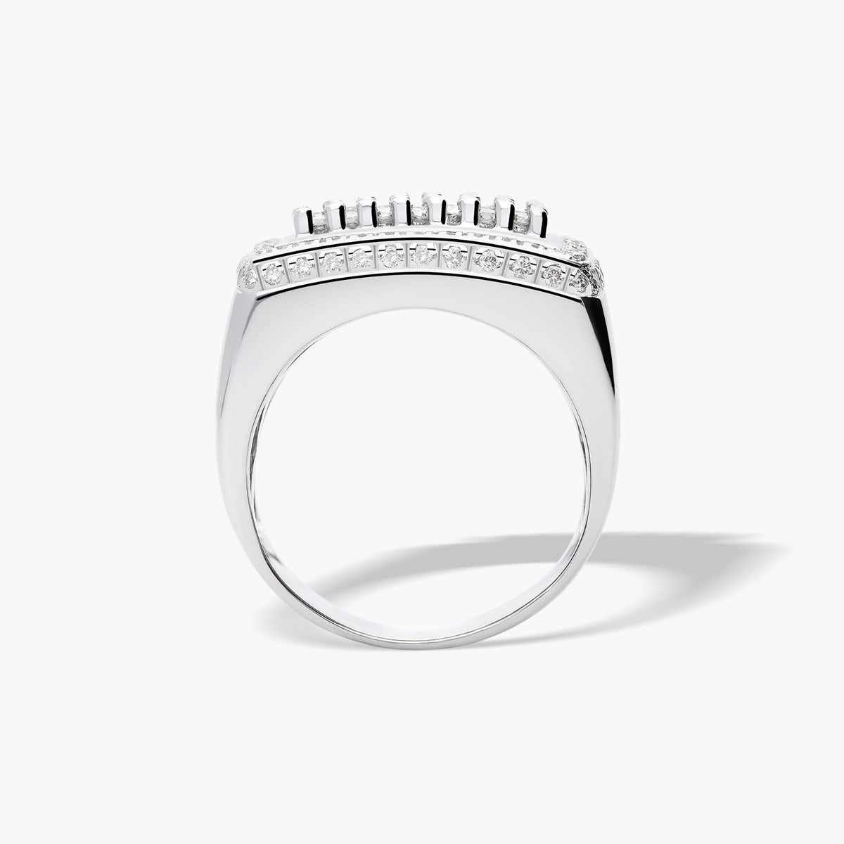 Anillo de oro blanco 18K diamante natural 1.29 ct. BRIDGE