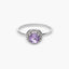 Anillo diamante natural oro 18 quilates