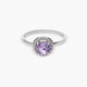 Anillo diamante natural oro 18 quilates
