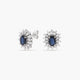 Pendientes de oro blanco 18K diamante natural 0.60 ct. 13 mm IMPERIAL SAPPHIRE