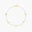 Pulsera de oro 18K diamante natural 0.03 ct. 16-18 cm