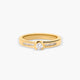 Anillo de oro 18K diamante natural 0.25 ct. COMET