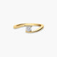 Anillo de oro 18K diamante natural 0.2 ct. GRAVITY