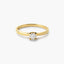 Anillo de oro 18K diamante natural 0.25 ct. SUN