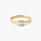 Anillo de oro 18K diamante natural 0.25 ct. SUN