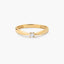 Anillo de oro 18K diamante natural 0.1 ct. SUN