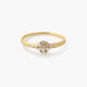 Anillo de oro 18K diamante natural 0.168 ct.