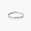 Anillo de oro blanco 18K diamante natural 0.07 ct.
