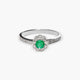 Anillo de oro blanco 18K diamante natural 0.3 ct. FOREST