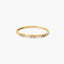 Anillo de oro 18K diamante natural 0.036 ct.