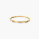 Anillo de oro 18K diamante natural 0.036 ct.