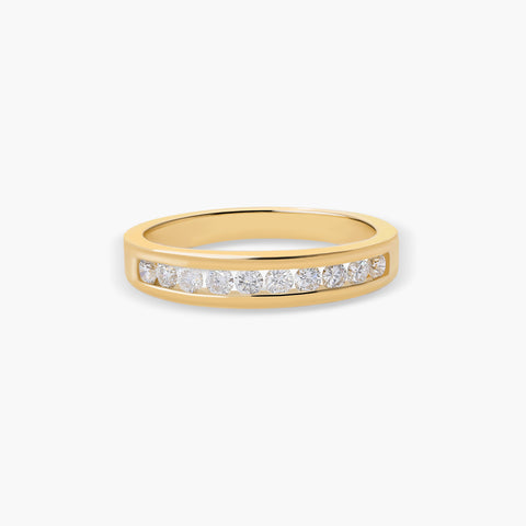 Anillo de oro 18K diamante natural 0.4 ct. METEOROIDS