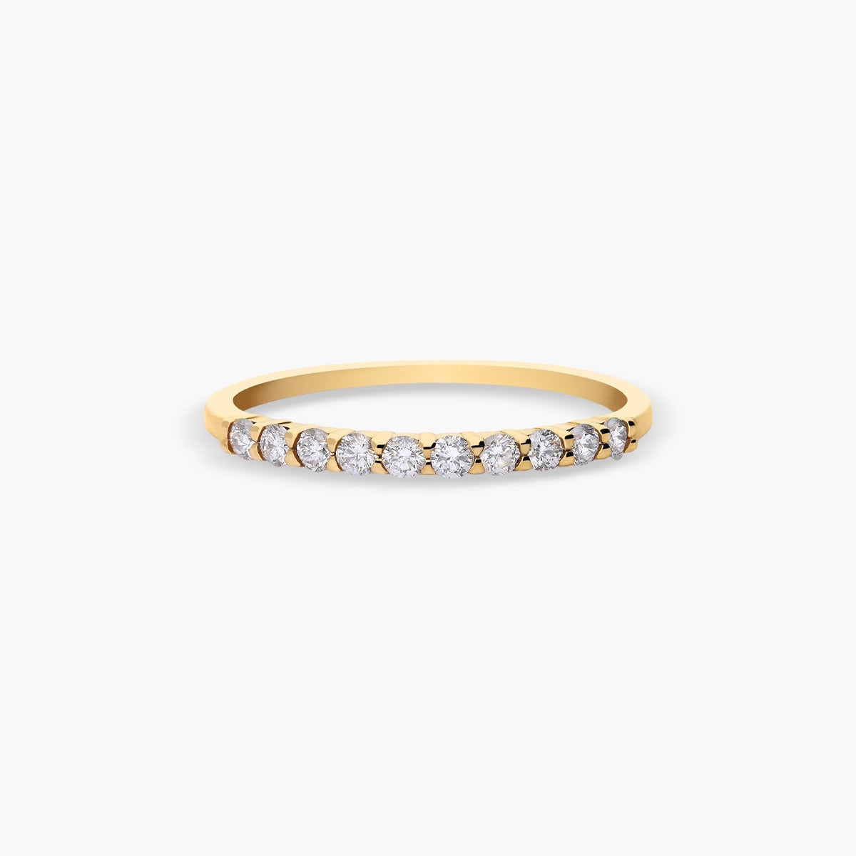Anillo de oro 18K diamante natural 0.23 ct. STARS