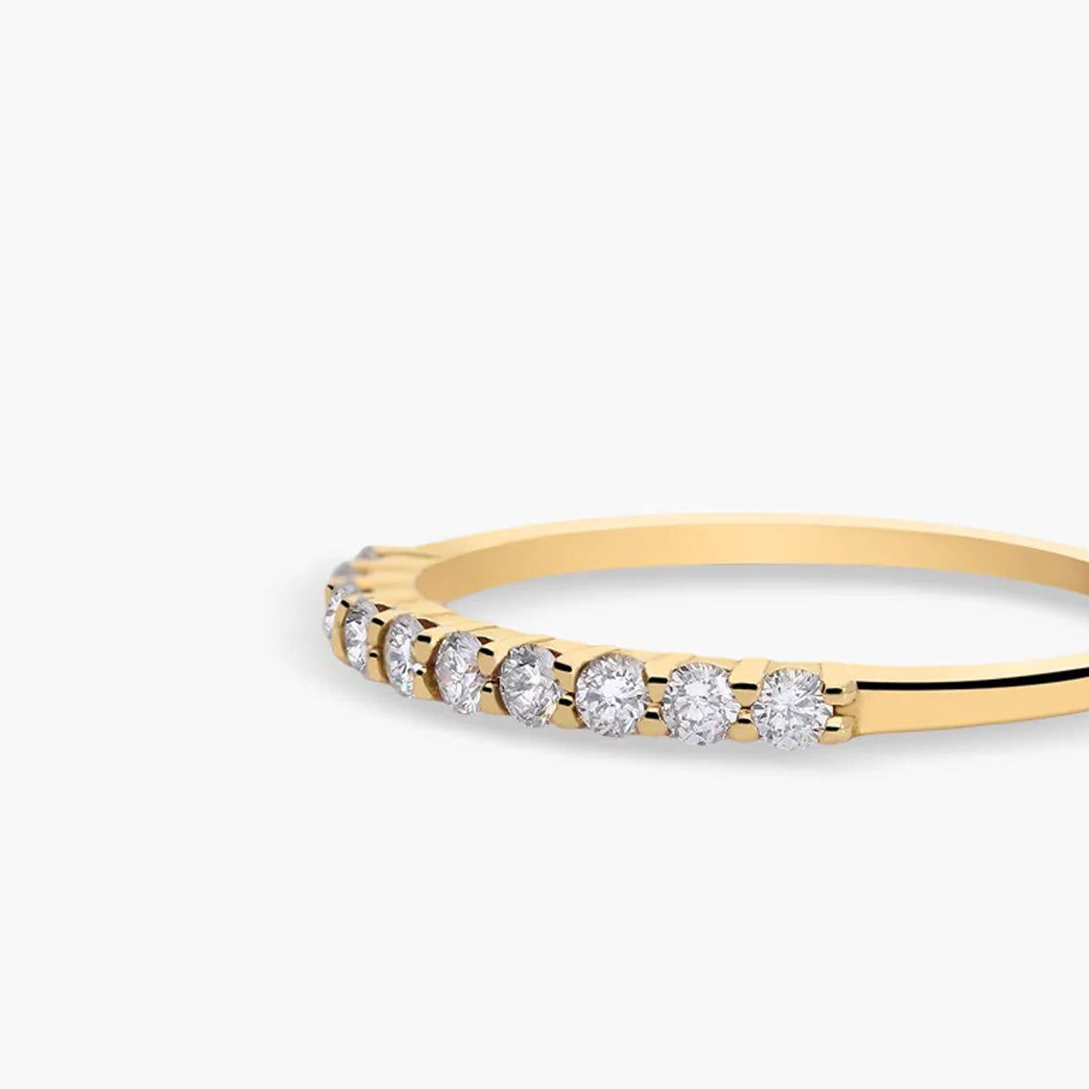 Anillo de oro 18K diamante natural 0.23 ct. STARS