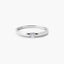 Anillo de oro blanco 18K diamante natural 0.1 ct.