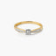 Anillo de oro 18K diamante natural 0.1 ct. COMET