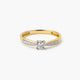 Anillo de oro 18K diamante natural 0.14 ct. COMET