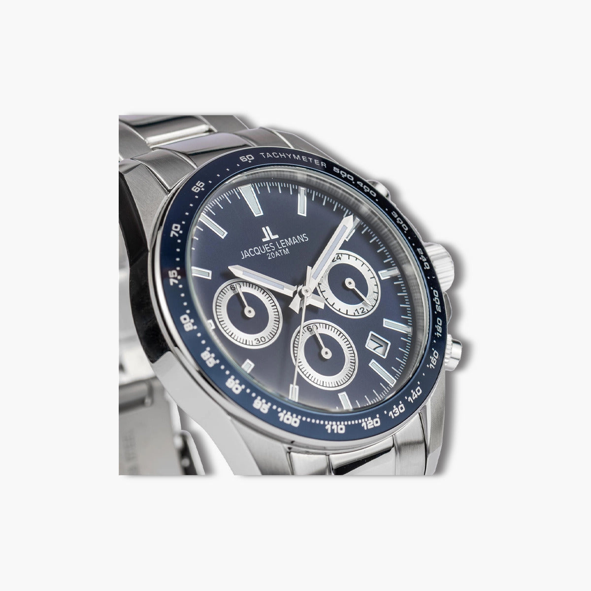 Reloj Jacques Lemans Liverpool 1-1877G cronógrafo acero esfera azul