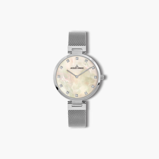 Reloj Jacques Lemans Milano 1-2001C acero esfera nácar
