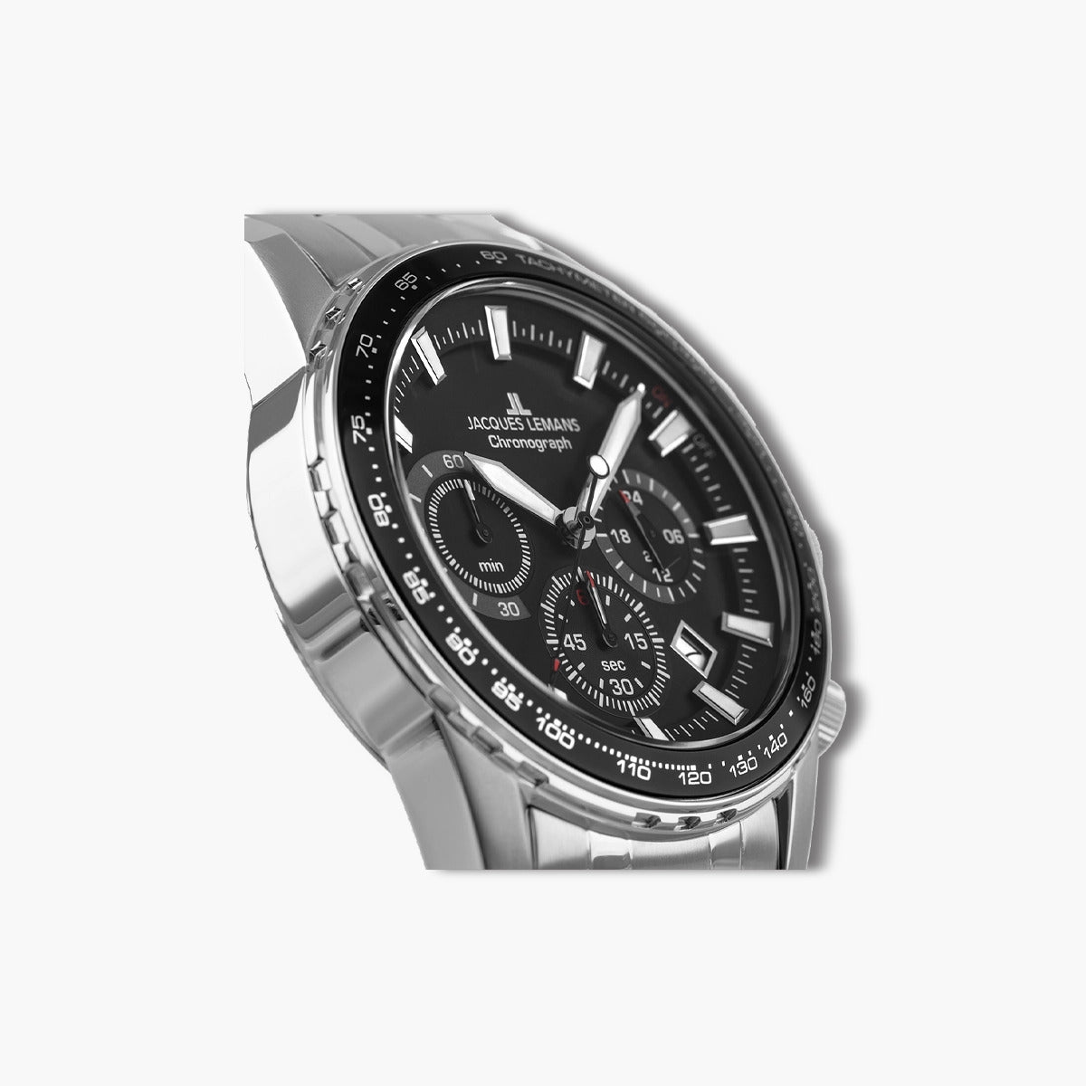 Reloj Jacques Lemans Liverpool 1-2099D acero esfera negra