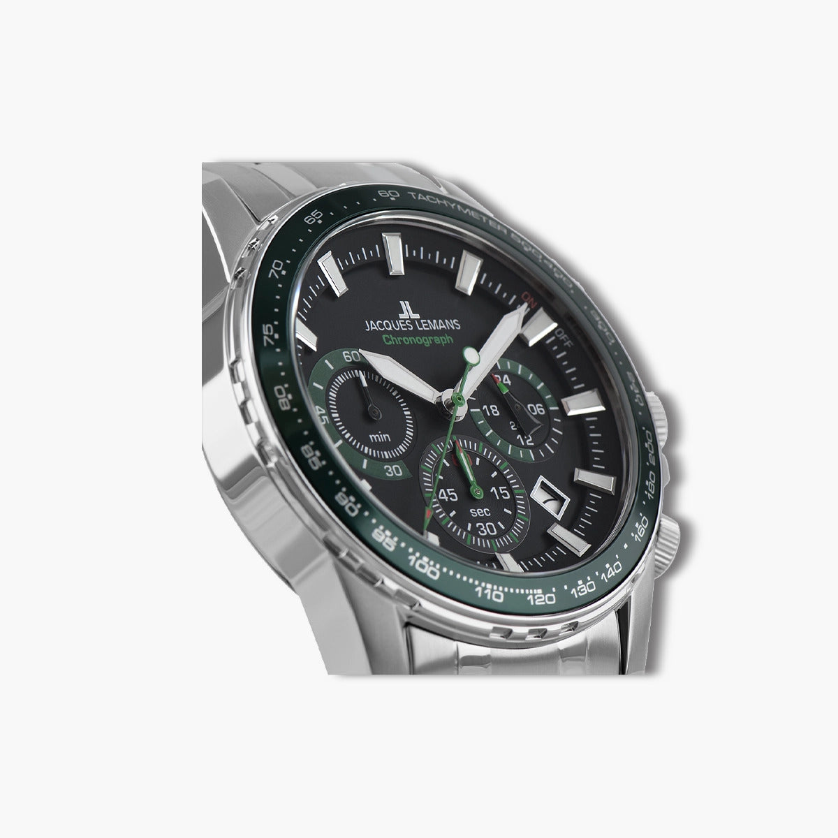 Reloj Jacques Lemans Liverpool 1-2099F acero esfera verde