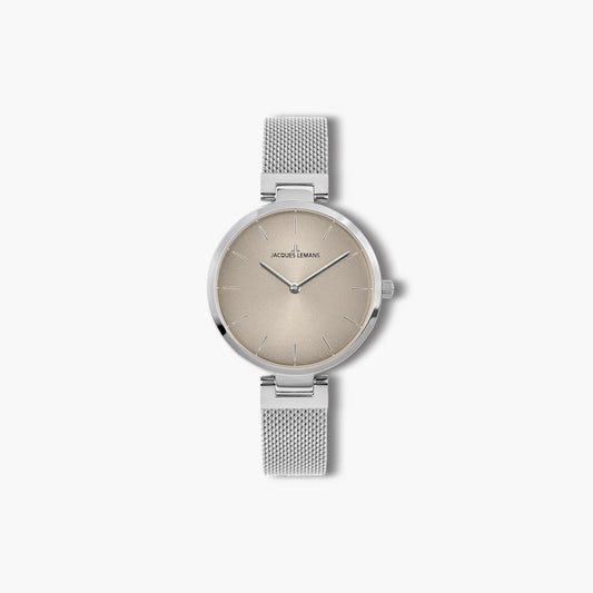 Reloj Jacques Lemans Milano 1-2110B acero esfera beige