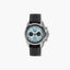 Reloj Jacques Lemans Liverpool 1-2117R cronógrafo piel negra esfera azul