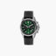 Reloj Jacques Lemans Liverpool 1-2117T cronógrafo piel negra esfera verde
