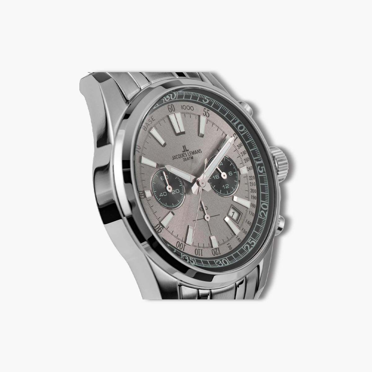 Reloj Jacques Lemans Liverpool 1-2117ZA cronógrafo acero esfera gris