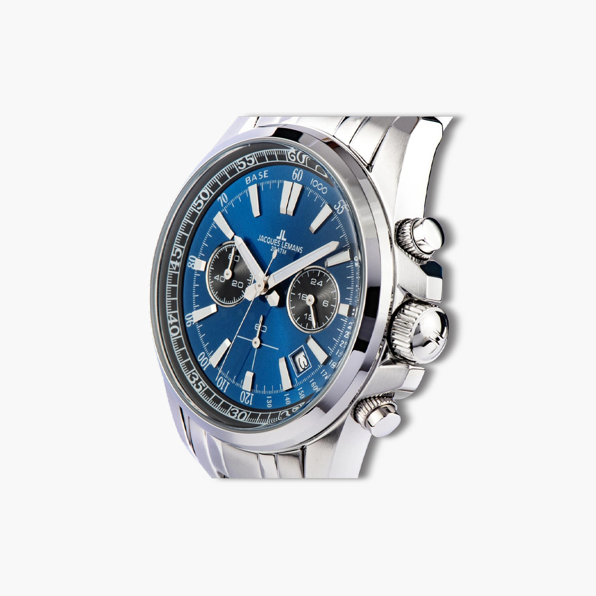 Reloj Jacques Lemans Liverpool 1-2117ZC cronógrafo acero esfera azul