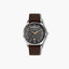Reloj Jacques Lemans London 1-2193D cronógrafo piel marrón esfera gris